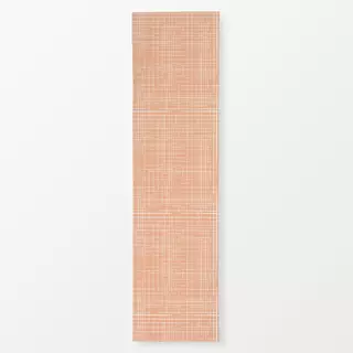 Tischläufer Karo peach fuzz