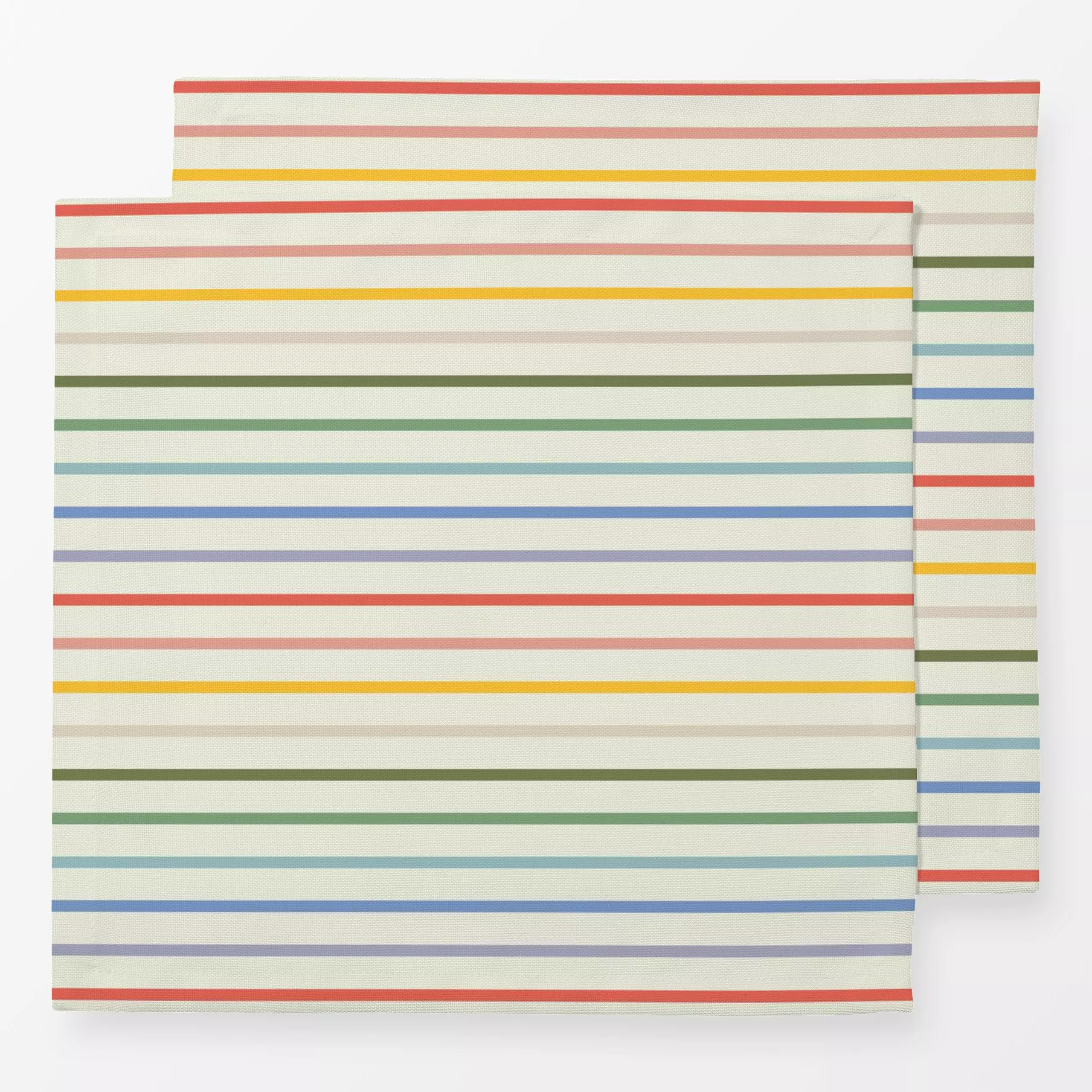 Servietten Bunte Streifen - Symbole & Muster - von „DEINKI Studio"; Streifen, Regenbogen, bunt
