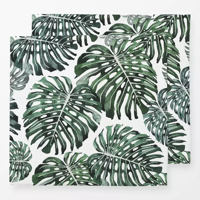 Servietten Monstera Deliciosa Jungle von Karen Menzenbach - Der Onlineshop  fr Heimtextilien aus Europa