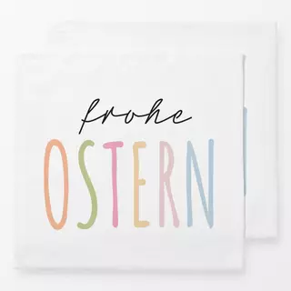 Servietten Frohe Ostern bunt