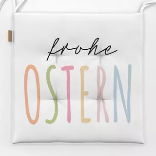 Sitzkissen Frohe Ostern bunt