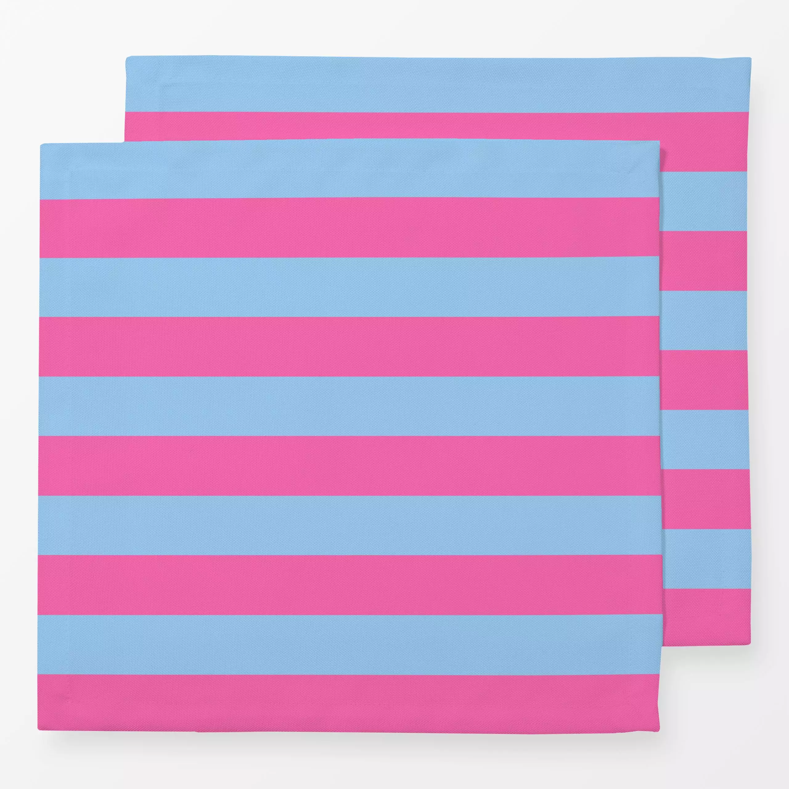 Servietten Horizontale Streifen blau&pink - Symbole & Muster - von „Lisa Jasmin Bauer"; Streifen, modern, stripes, Color, Fa...