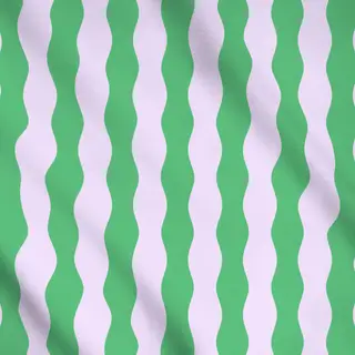 Meterware Welle Grün & Lila