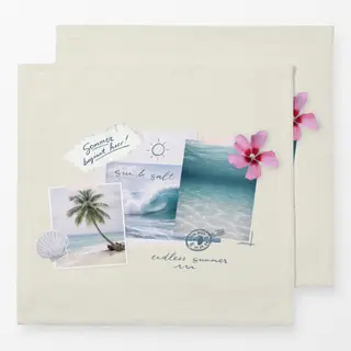 Servietten Sommer beginnt hier