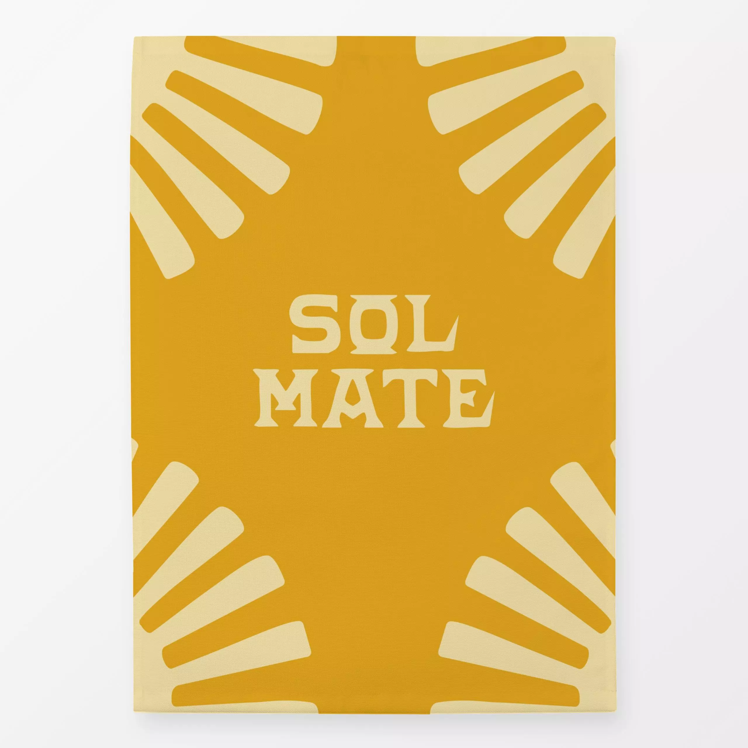 Geschirrtücher Sol Mate 2 Wendemotiv - Sommer, Sprüche & Schriftzüge - von „textilwerk"; boho, hippie, Retro, Sonne, orienta...