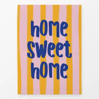 Geschirrtücher home sweet home gelb rosa