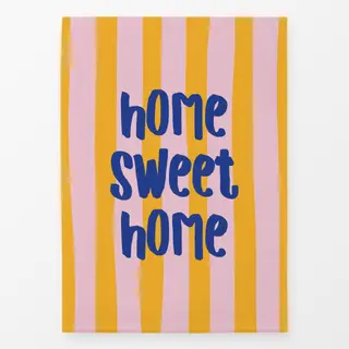 Geschirrtücher home sweet home gelb rosa