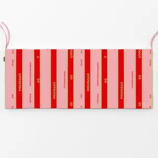 Bankauflage Allover Stripes Pink