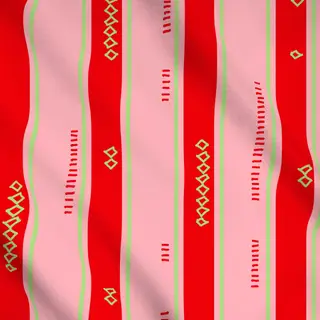 Meterware Allover Stripes Pink