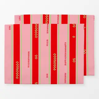 Tischset Allover Stripes Pink