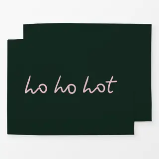 Tischset Ho Ho Hot dark green