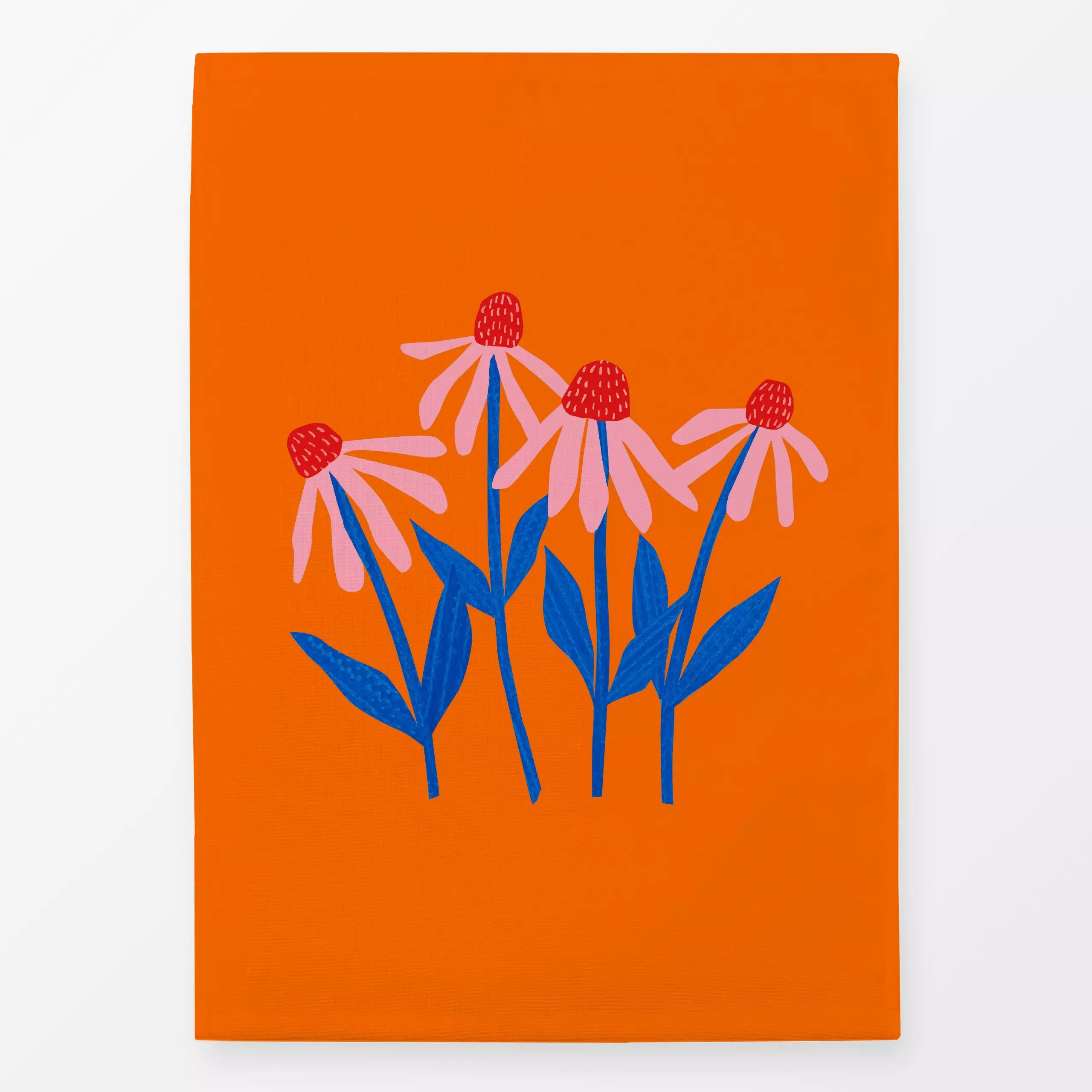 Geschirrtücher Sommerblumen - Blumen & Florales, Sommer - von „Kerstin Ax"; Sommerblumen, Meer, Strand, bunt, Sonnenhut, col...