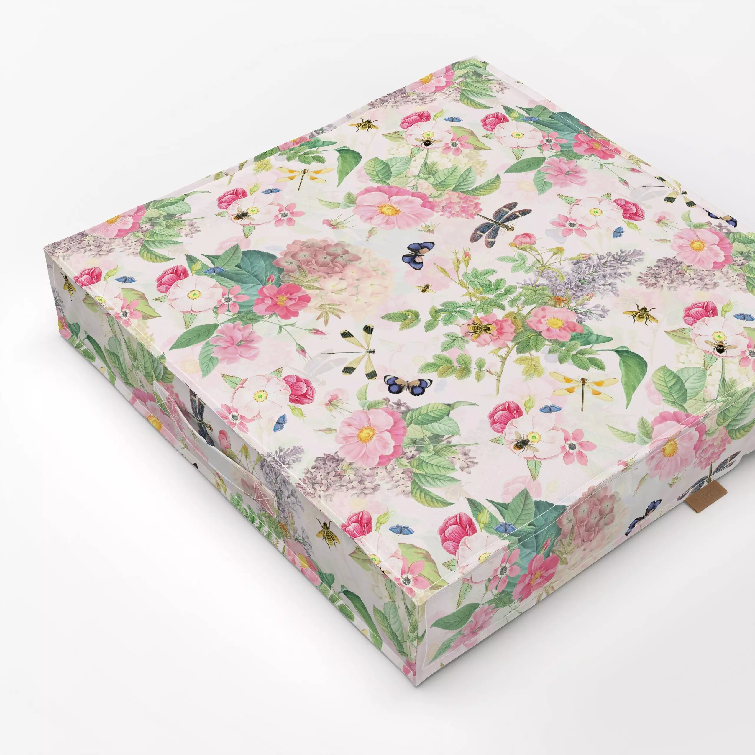 Bodenkissen Sommer Brise - Rosen - Blumen & Florales, Retro & Vintage - von „Uta Naumann"; Muster, Natur, Garten, Botanisch,...