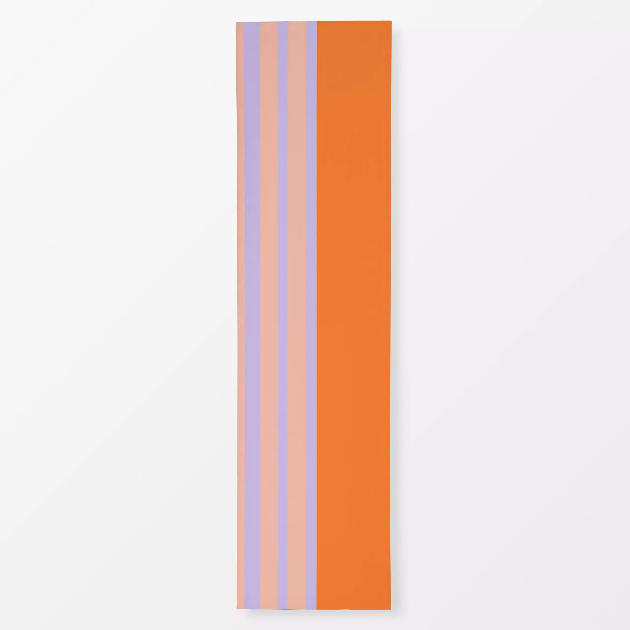 Tischläufer Orange lila Streifen Soft - Symbole & Muster - von „Ute Arnold"; Streifen, Orange, bunt, lila, Streifenmuster