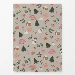 Geschirrtücher Ganz viel Weihnachten beige