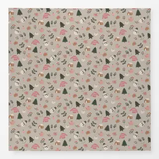 Tischdecke Ganz viel Weihnachten beige