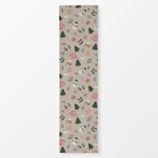 Tischläufer Ganz viel Weihnachten beige