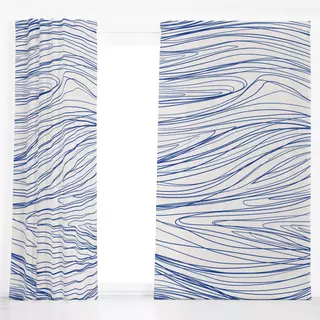 Dekovorhang Boden Blau