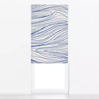 Raffrollo Boden Blau