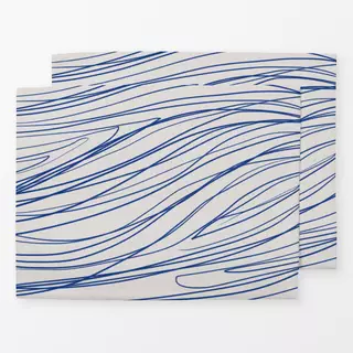 Tischset Boden Blau