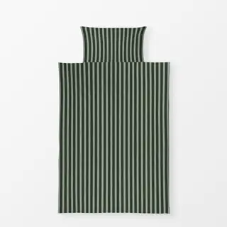 Bettwäsche Streifen grün