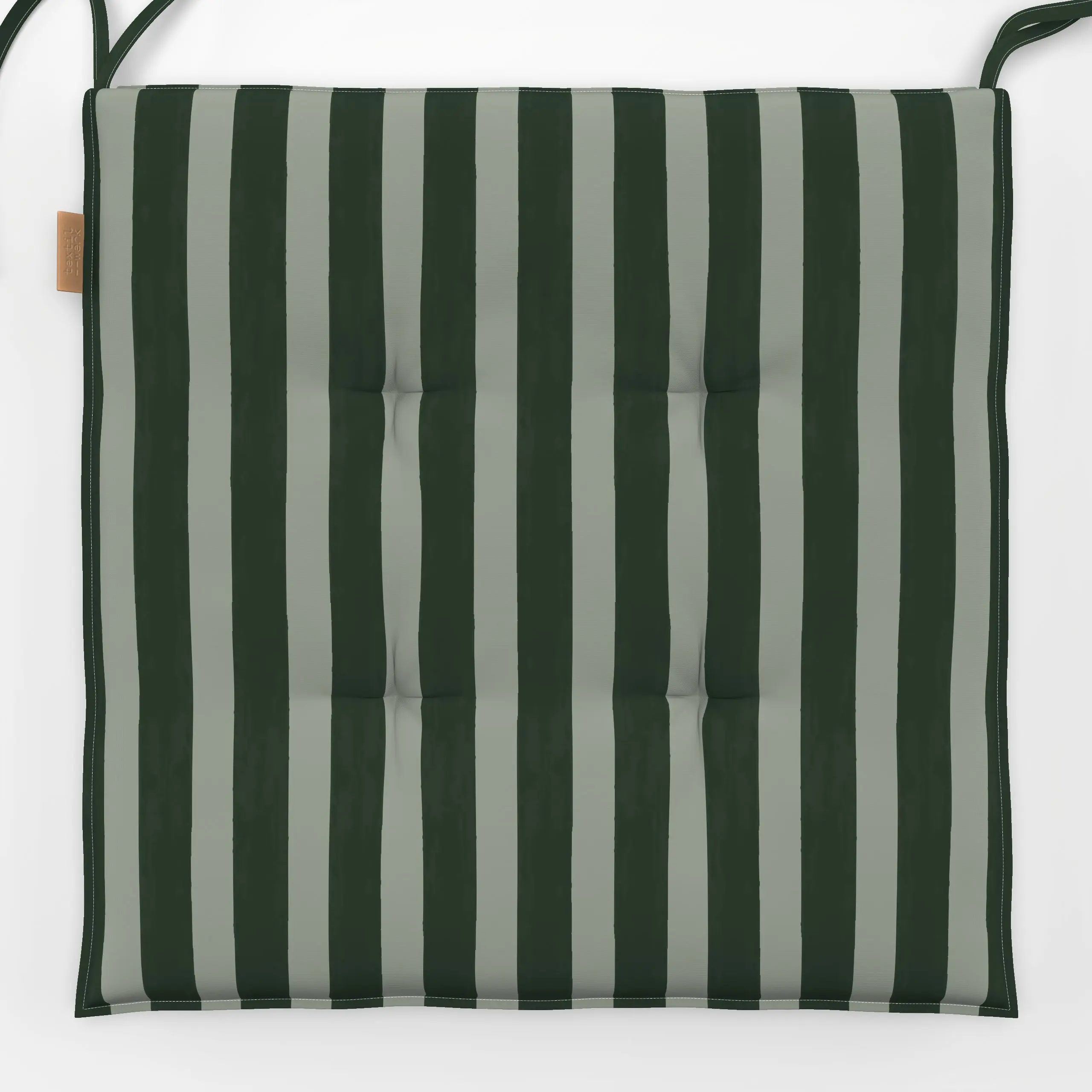 Sitzkissen Streifen grün - Herbst, Symbole & Muster - von „Studio Kesse"; Muster, Linien, Streifen, Herbst, gestreift, Strei...