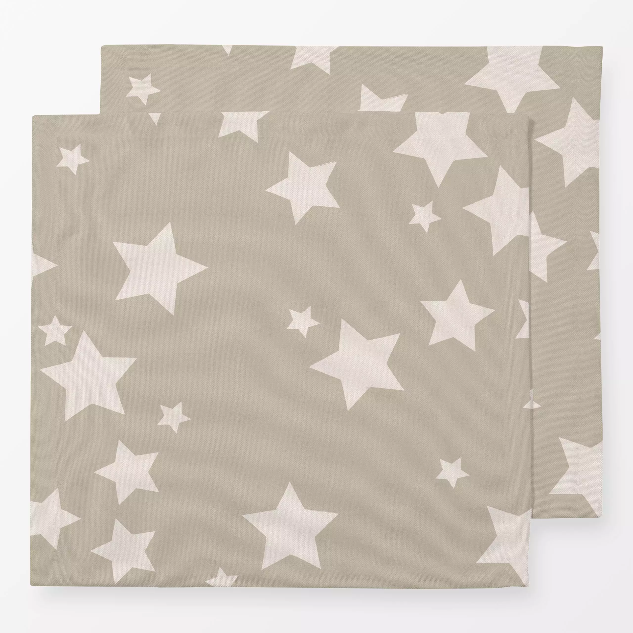 Servietten Sterne beige - Weihnachten, Astronomie & Weltraum - von „Julia Schumacher"; minimal, Sterne, Weihnachten, nacht, ...