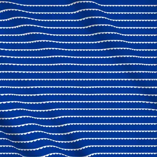 Meterware Muster Wellenbordüre