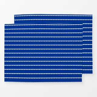 Tischset Muster Wellenbordüre