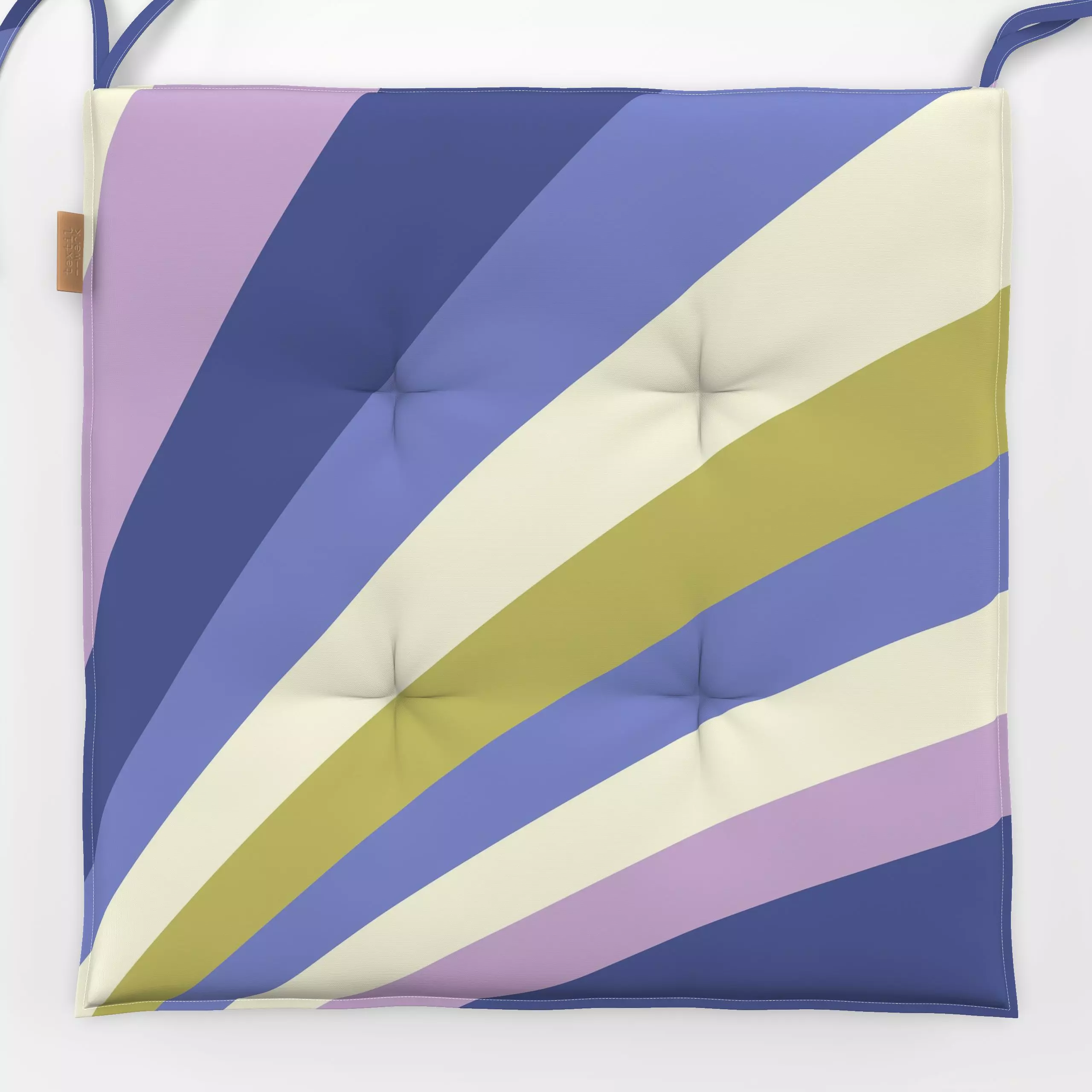 Sitzkissen Farbfreude Streifen A 1 - Frühling, Symbole & Muster, Retro & Vintage - von „Primus Pattern"; minimal, Streifen, ...