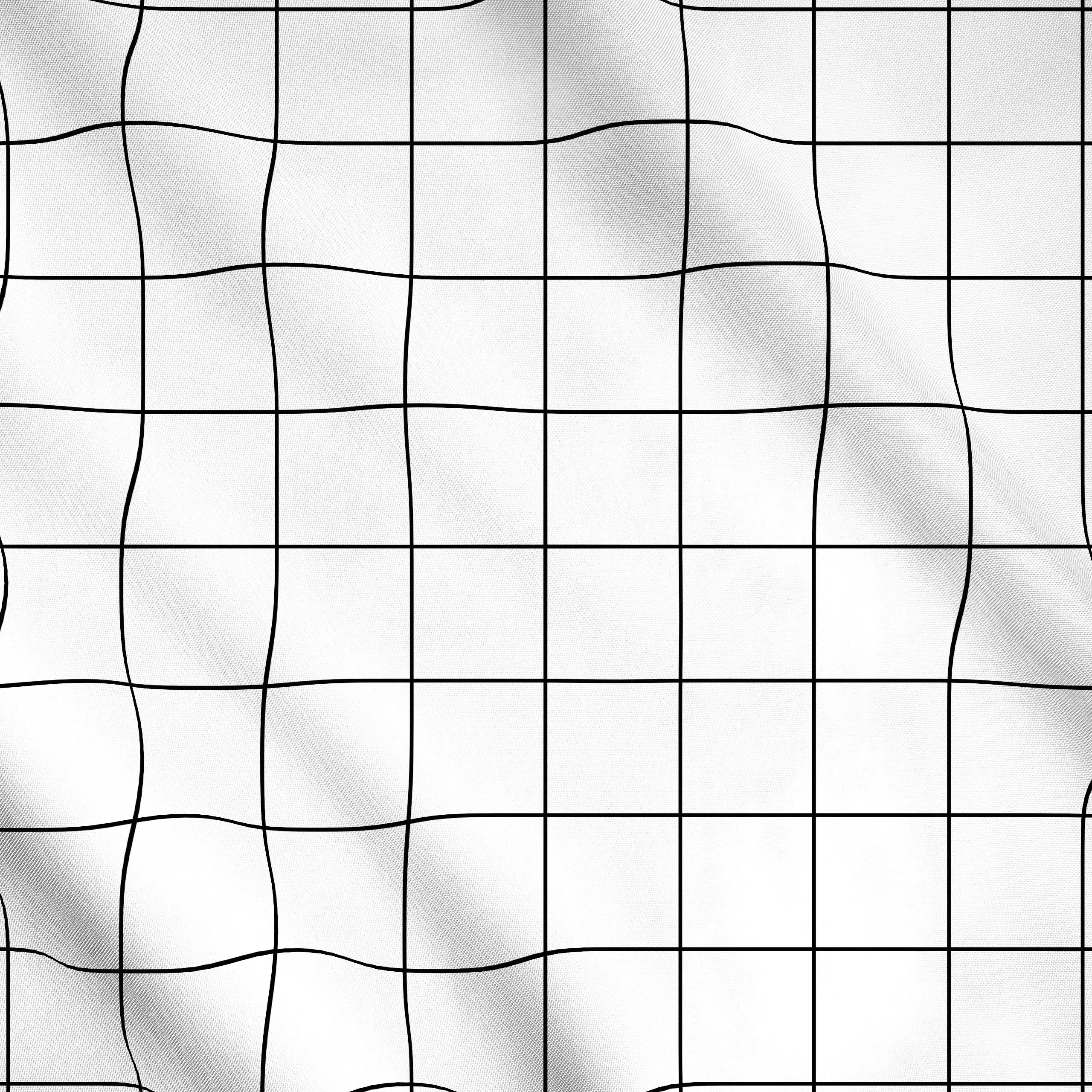Meterware Karos big schwarzweiß - Winter, Symbole & Muster - von „Kathrin Woo"; Muster, schwarz, minimal, Geometrisch, moder...
