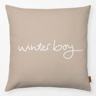 Kissen Winterboy sand beige