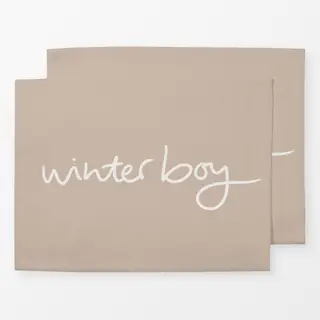 Tischset Winterboy sand beige