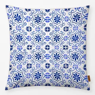Kissen Azulejo Pattern 2 blau