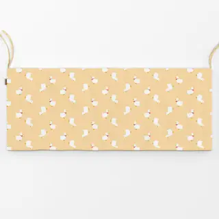 Bankauflage Kleine Ente Muster Gelb