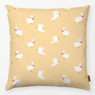 Kissen Kleine Ente Muster Gelb