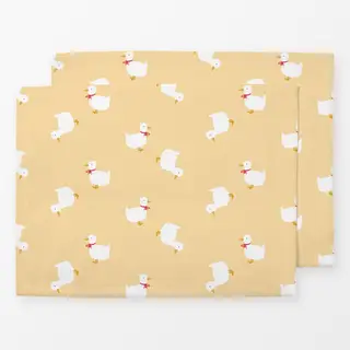 Tischset Kleine Ente Muster Gelb