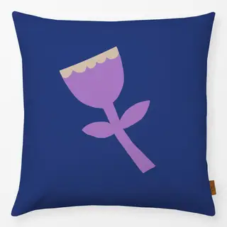 Kissen Frühling Tulpe blau