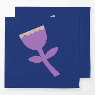 Servietten Frühling Tulpe blau