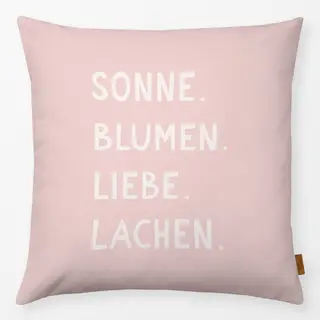 Kissen Sonne Blumen Liebe Rosa