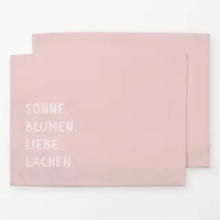 Tischset Sonne Blumen Liebe Rosa