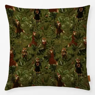 Kissen Weihnachts Füchse im Wald 1