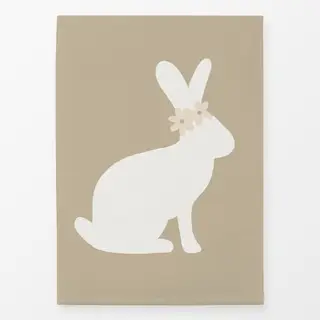 Geschirrtücher Hase Power Flower beige