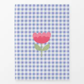 Geschirrtücher Hello Spring Blume Karo