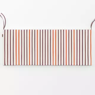 Bankauflage Streifen Duo | beige-rot-braun