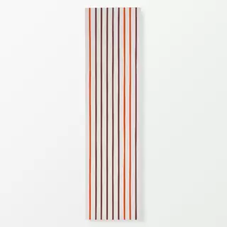 Tischläufer Streifen Duo | beige-rot-braun