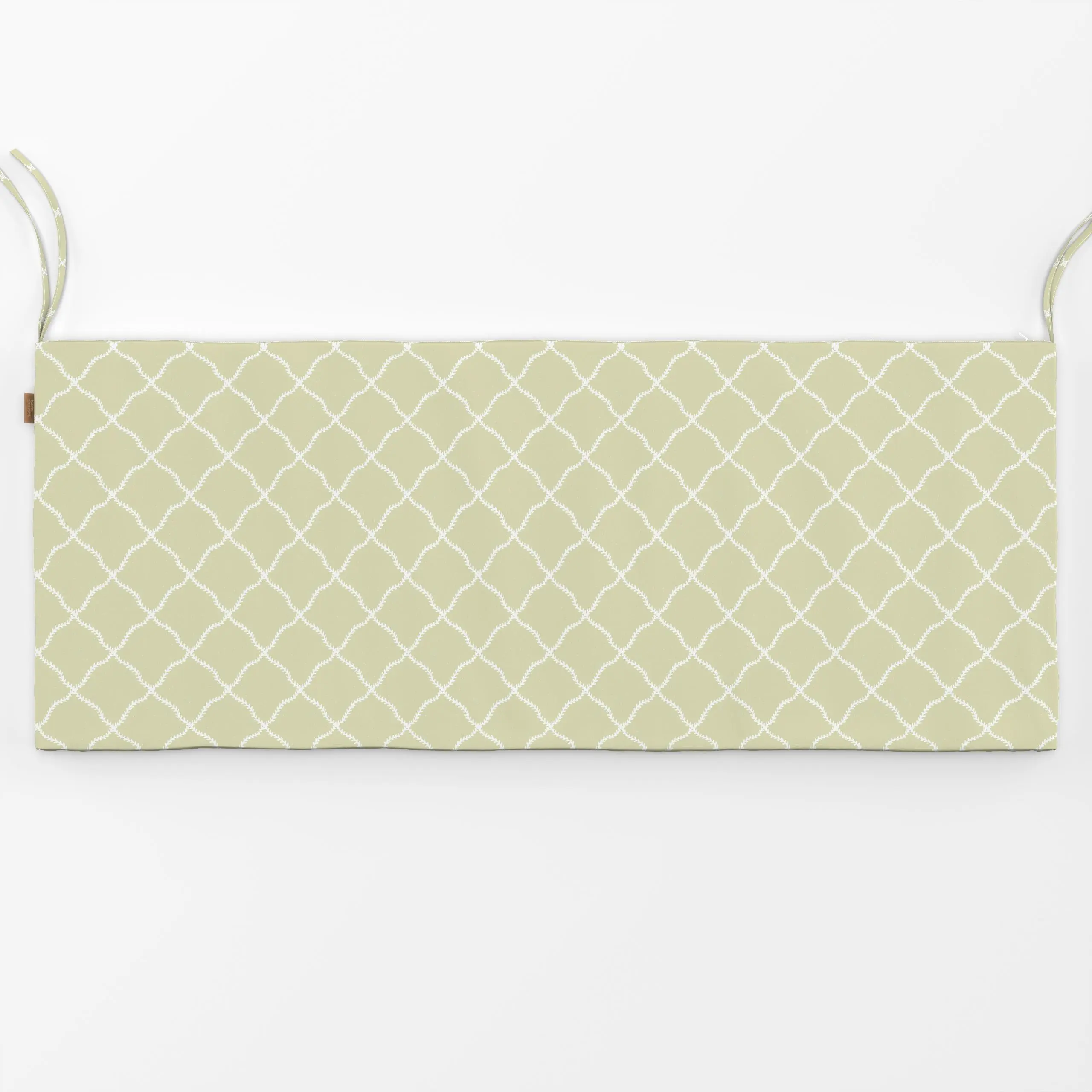Bankauflage Vintage Vines Green - Symbole & Muster - von „Barlena"; vintage, country, minimalistic, Landhausstil, softminima...