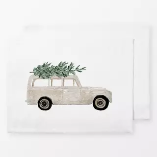 Tischset Classic christmas car