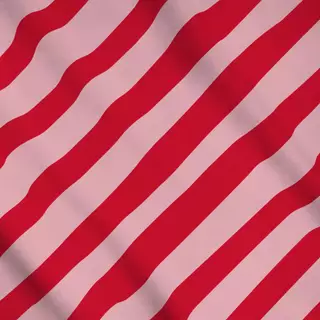 Meterware Diagonal Streifen Rot/Pink