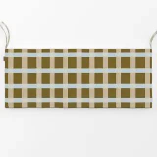 Bankauflage Grid Checkered Green